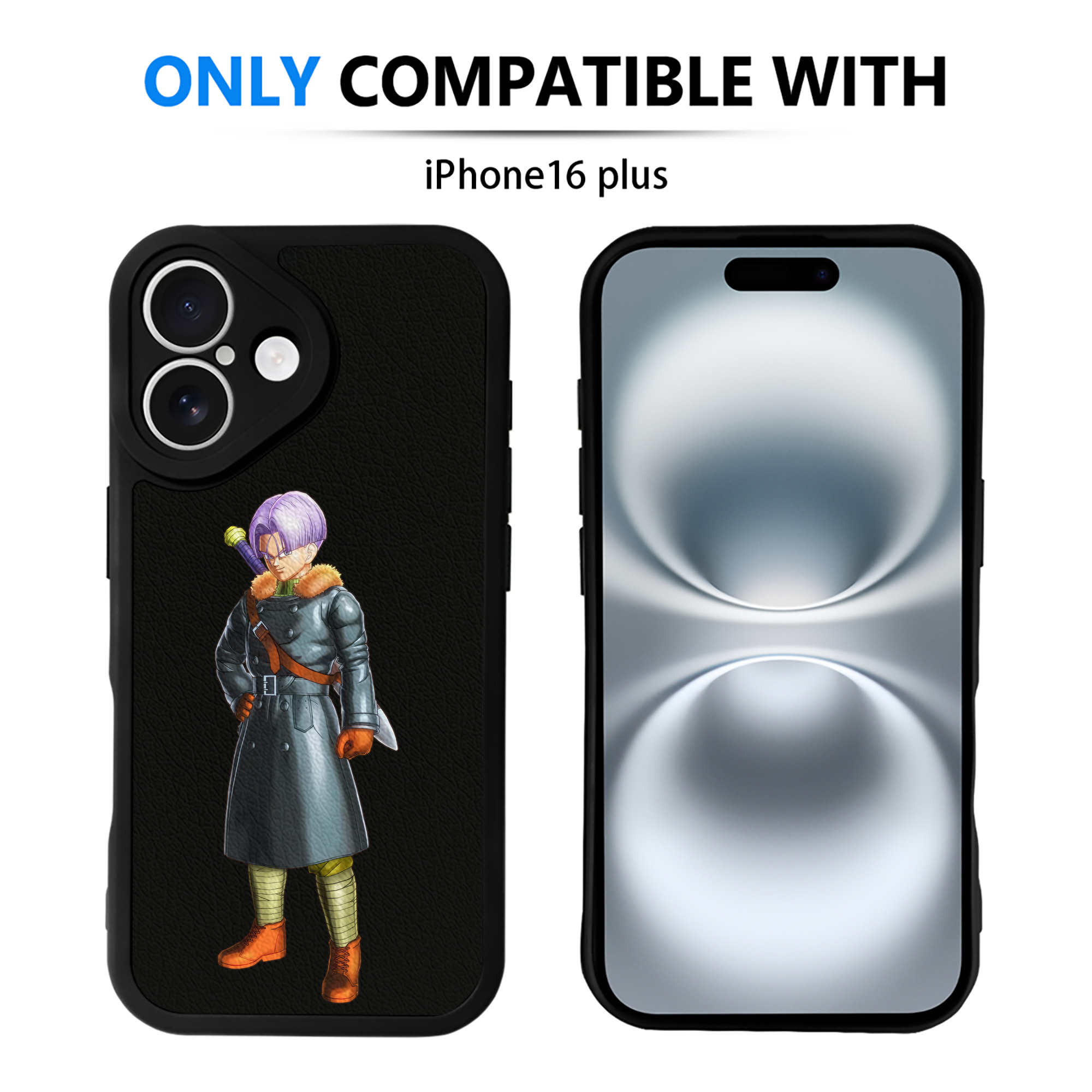 （画像用） ドラゴンボール DRAGON BALL 【iPhone 16シリーズ対応】シリコンスマホケース（レザー調） 材質：シリコン